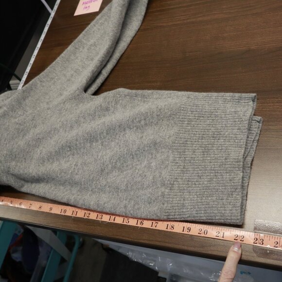 Garnet Hill Angora Woool Sweater Womens M Gray Rich Auntie Core Loud Luxury Twee - Picture 10 of 14